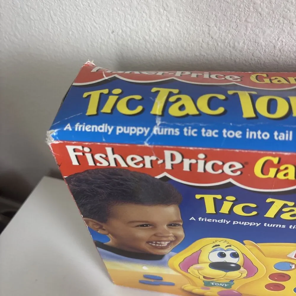 Vintage 1994 Tic Tac Tony Fisher Price Games Preschool Complete 12 Tokens